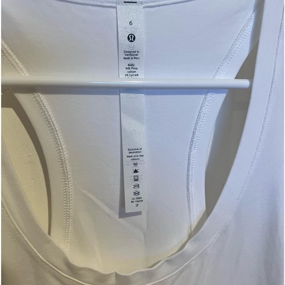 Lululemon Love Tank- White NWT